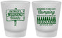 Custom Bachelor Party Frosted Shot Glasses - Camping | 40064