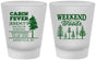 Custom Bachelor Party Frosted Shot Glasses - Camping | 40065