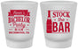 Custom Bachelor Party Frosted Shot Glasses - Stock The Bar | 40073
