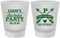 Custom Bachelor Party Frosted Shot Glasses - Hunt Is Over | 40082