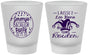 Custom Bachelor Party Frosted Shot Glasses - Mardi Gras | 40090
