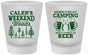 Custom Bachelor Party Frosted Shot Glasses - Camping | 40091