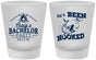 Custom Bachelor Party Frosted Shot Glasses - Fishing Hooked | 40096