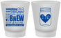 Custom Wedding Frosted Shot Glasses - Something Old Something New | 401