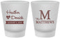 Custom Wedding Frosted Shot Glasses - Monogram | 402