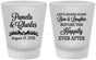 Custom Wedding Frosted Shot Glasses - Love Laughter Happily | 409