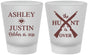 Custom Wedding Frosted Shot Glasses - The Hunt Is Over | 412