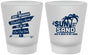 Custom Wedding Frosted Shot Glasses - Sun Sand Drink In My Hand | 416
