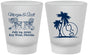 Custom Wedding Frosted Shot Glasses - Beach | 423