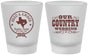 Custom Wedding Frosted Shot Glasses - Country Texas | 424