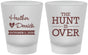 Custom Wedding Frosted Shot Glasses - The Hunt Is Over | 427