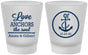 Custom Wedding Frosted Shot Glasses - Love Anchors The Soul | 440