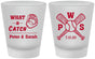 Custom Wedding Frosted Shot Glasses - Baseball | 443