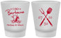 Custom Wedding Frosted Shot Glasses - I Do Barbecue Bbq | 447