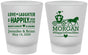 Custom Wedding Frosted Shot Glasses - Happily Ever After | 452