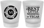 Custom Wedding Frosted Shot Glasses - Las Vegas | 457