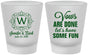 Custom Wedding Frosted Shot Glasses - Vows Are Done Have Fun | 460