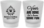 Custom Wedding Frosted Shot Glasses - Monogrammed | 462
