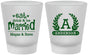 Custom Wedding Frosted Shot Glasses - Monogram | 464
