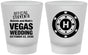 Custom Wedding Frosted Shot Glasses - Las Vegas | 467