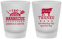 Custom Wedding Frosted Shot Glasses - I Do Barbecue Bbq | 468