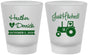 Custom Wedding Frosted Shot Glasses - Just Hitched Tractor | 482