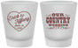 Custom Wedding Frosted Shot Glasses - Country Wedding | 484