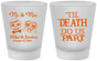 Custom Wedding Frosted Shot Glasses - Til Death Do Us Part | 487