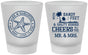 Custom Wedding Frosted Shot Glasses - Sandy Feet Salty Kisses | 488