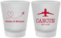 Custom Wedding Frosted Shot Glasses - Destination | 492