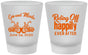 Custom Wedding Frosted Shot Glasses - Motorcycle | 493