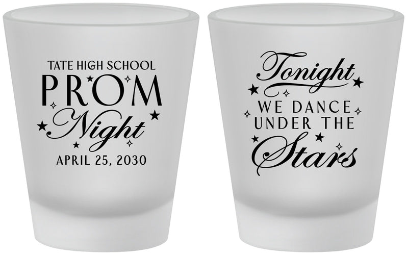 Custom Prom Frosted Shot Glasses - Tonight We Dance | 50000