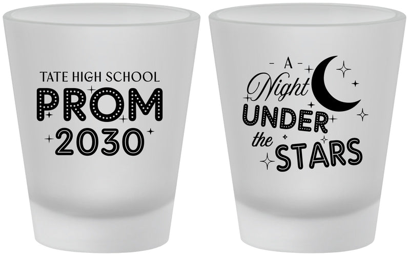 Custom Prom Frosted Shot Glasses - A Night Under The Stars | 50004