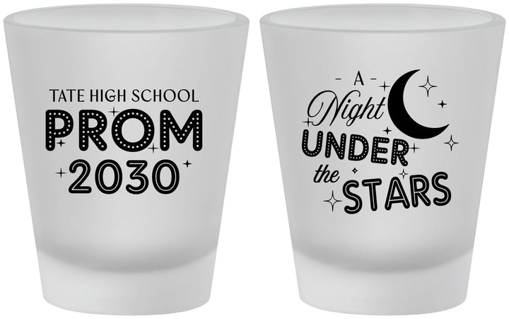 Custom Prom Frosted Shot Glasses - A Night Under The Stars | 50004