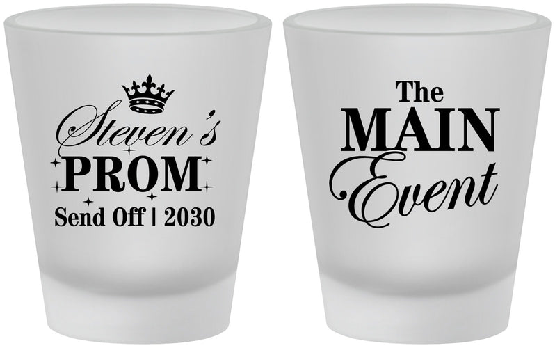 Custom Prom Frosted Shot Glasses - Send Off | 50008