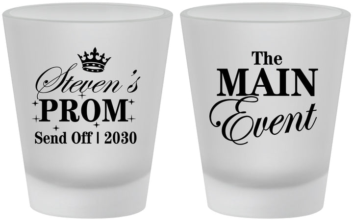 Custom Prom Frosted Shot Glasses - Send Off | 50008