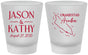 Custom Wedding Frosted Shot Glasses - Aruba | 504