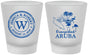 Custom Wedding Frosted Shot Glasses - Aruba | 505