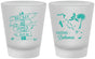 Custom Wedding Frosted Shot Glasses - Bahamas | 507
