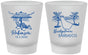 Custom Wedding Frosted Shot Glasses - Barbados | 509