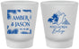 Custom Wedding Frosted Shot Glasses - Belize | 511