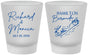 Custom Wedding Frosted Shot Glasses - Bermuda | 512