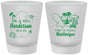 Custom Wedding Frosted Shot Glasses - Martinique | 533