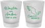 Custom Wedding Frosted Shot Glasses - Mexico | 534