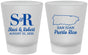 Custom Wedding Frosted Shot Glasses - Puerto Rico | 538