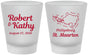 Custom Wedding Frosted Shot Glasses - St Maarten | 542