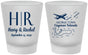 Custom Wedding Frosted Shot Glasses - Cayman Island | 544