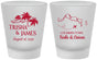 Custom Wedding Frosted Shot Glasses - Turks And Caicos | 547