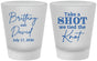 Custom Wedding Frosted Shot Glasses - Take A Shot We Tied The Knot | 550