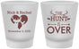 Custom Wedding Frosted Shot Glasses - The Hunt Is Over | 554